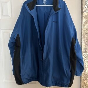 Reebok Blue and Black Windbreaker Lightweight Jacket Men’s